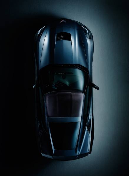 Photograph Trevor Pearson Corvette Stingray Overhead on One Eyeland